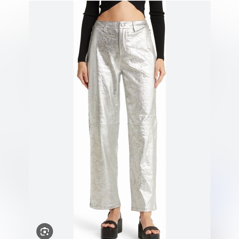 Silver Foil Pants | Simon Miller